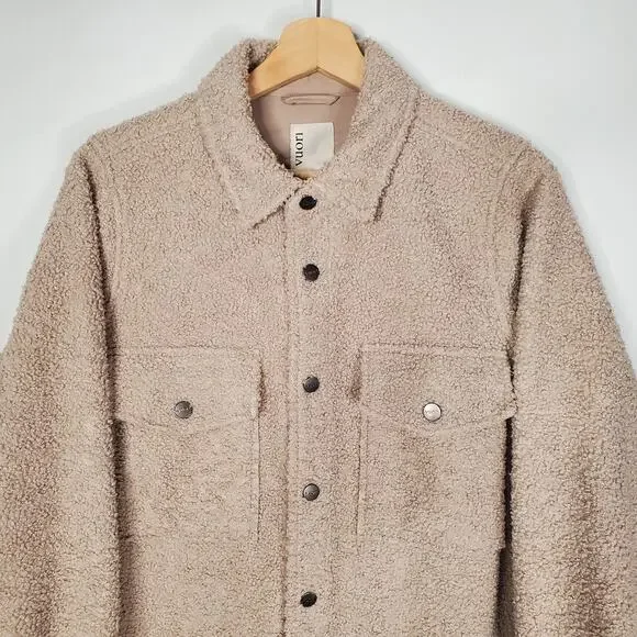 Vuori Sycamore Snap Front Shirt Jacket in Dark Salt Cream Pockets Shacket Small - Picture 4 of 8